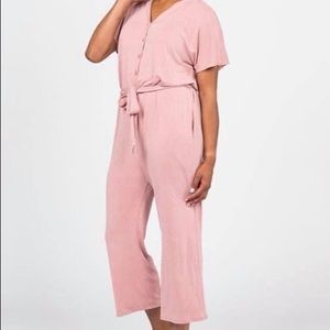 Belted jumpsuit